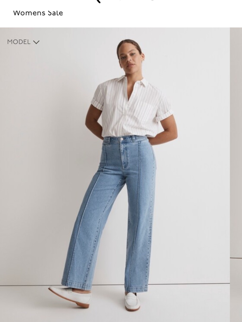 Madewell NWT “The Perfect Vintage Wide-Leg Jean” — Paradelle Wash